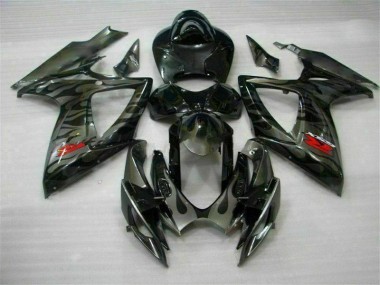 Suzuki GSXR 600 / 750 K6 06-07 VollVerkleidungen & Plastik - Schwarz