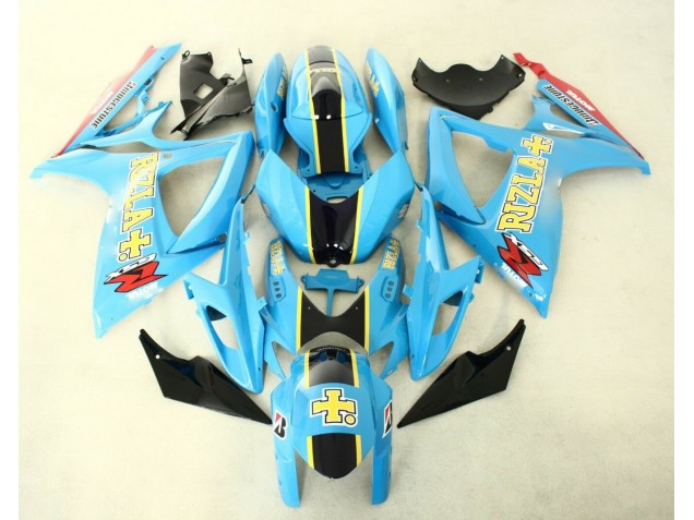 Suzuki GSXR 600 / 750 K6 06-07 Vollverkleidung - Blau Schwarz Suzuki GSXR 600 / 750 K6 06-07 Vollverkleidung - Blau Schwarz