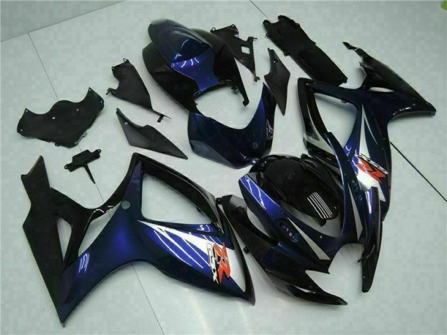 Suzuki GSXR 600 / 750 K6 06-07 Vollverkleidung - Schwarz Blau Suzuki GSXR 600 / 750 K6 06-07 Vollverkleidung - Schwarz Blau