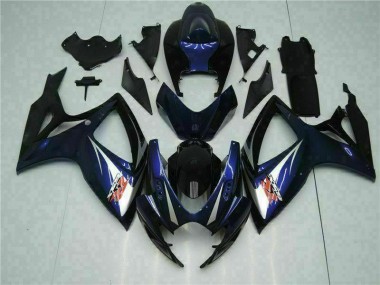 Suzuki GSXR 600 / 750 K6 06-07 Vollverkleidung - Schwarz Blau