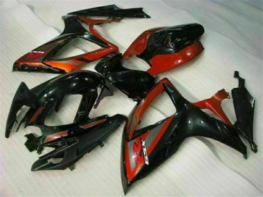 Suzuki GSXR 600 / 750 K6 06-07 Vollverkleidung - Schwarz Rot