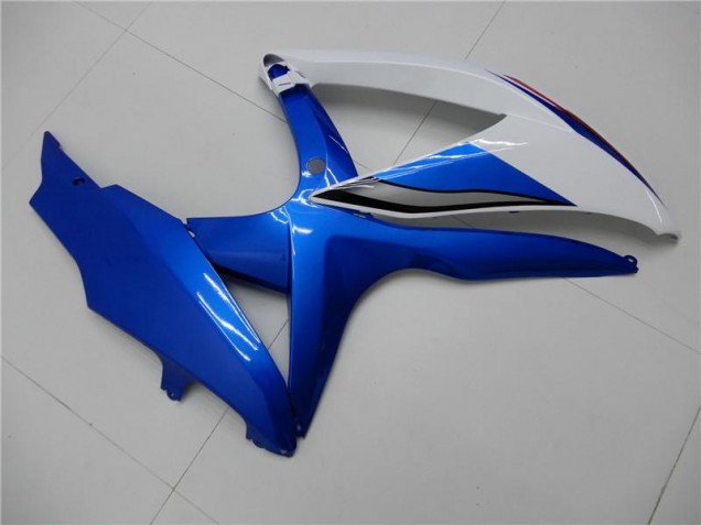 Suzuki GSXR 600 / 750 K8 08-10 Verkleidung - Weiß Blau Suzuki GSXR 600 / 750 K8 08-10 Verkleidung - Weiß Blau