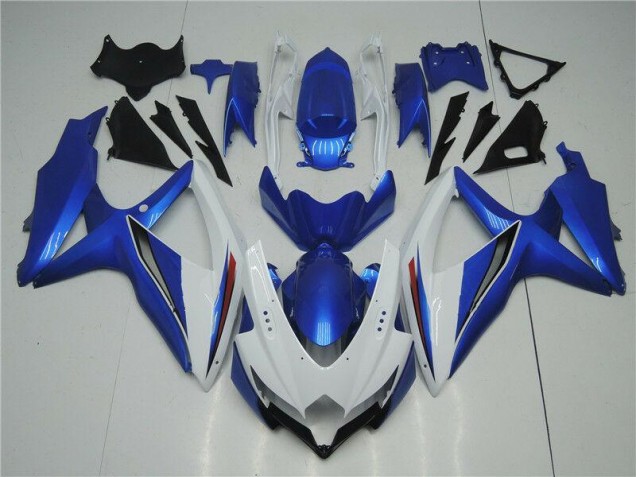 Suzuki GSXR 600 / 750 K8 08-10 Verkleidung - Weiß Blau Suzuki GSXR 600 / 750 K8 08-10 Verkleidung - Weiß Blau