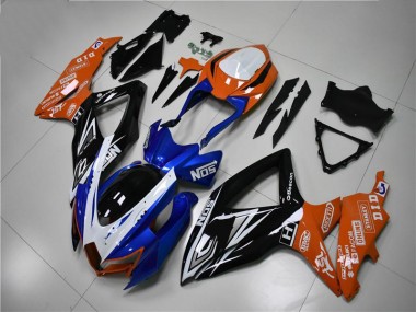 Suzuki GSXR 600 / 750 K8 08-10 Verkleidungen - Blau Orange