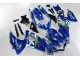 Suzuki GSXR 600 / 750 K8 08-10 Verkleidungen - Blau Weiß Grün Suzuki GSXR 600 / 750 K8 08-10 Verkleidungen - Blau Weiß Grün