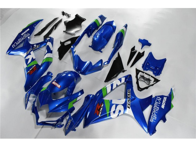 Suzuki GSXR 600 / 750 K8 08-10 Verkleidungen - Blau Weiß Grün Suzuki GSXR 600 / 750 K8 08-10 Verkleidungen - Blau Weiß Grün
