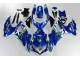 Suzuki GSXR 600 / 750 K8 08-10 Verkleidungen - Blau Weiß Grün Suzuki GSXR 600 / 750 K8 08-10 Verkleidungen - Blau Weiß Grün