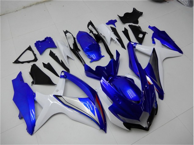 Suzuki GSXR 600 / 750 K8 08-10 Verkleidungen Komplett Sets - Blau Weiß Suzuki GSXR 600 / 750 K8 08-10 Verkleidungen Komplett Sets - Blau Weiß
