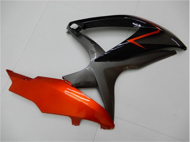 Suzuki GSXR 600 / 750 K8 08-10 Verkleidungen - Schwarz Orange Grau Suzuki GSXR 600 / 750 K8 08-10 Verkleidungen - Schwarz Orange Grau