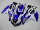 Suzuki GSXR 600 / 750 K8 08-10 Verkleidungen - Weiß Blau Suzuki GSXR 600 / 750 K8 08-10 Verkleidungen - Weiß Blau