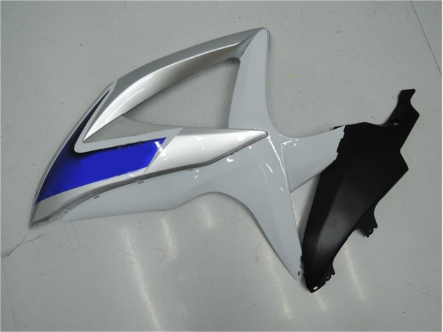 Suzuki GSXR 600 / 750 K8 08-10 Verkleidungen - Weiß Silber Blau Suzuki GSXR 600 / 750 K8 08-10 Verkleidungen - Weiß Silber Blau