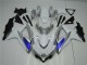 Suzuki GSXR 600 / 750 K8 08-10 Verkleidungen - Weiß Silber Blau Suzuki GSXR 600 / 750 K8 08-10 Verkleidungen - Weiß Silber Blau