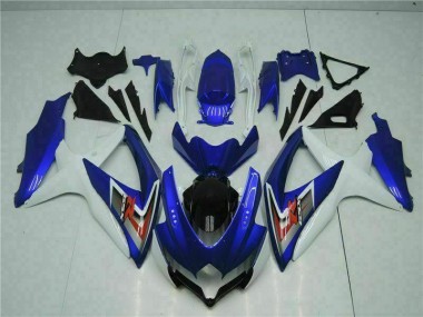 Suzuki GSXR 600 / 750 K8 08-10 Vollverkleidung - Blau Weiß