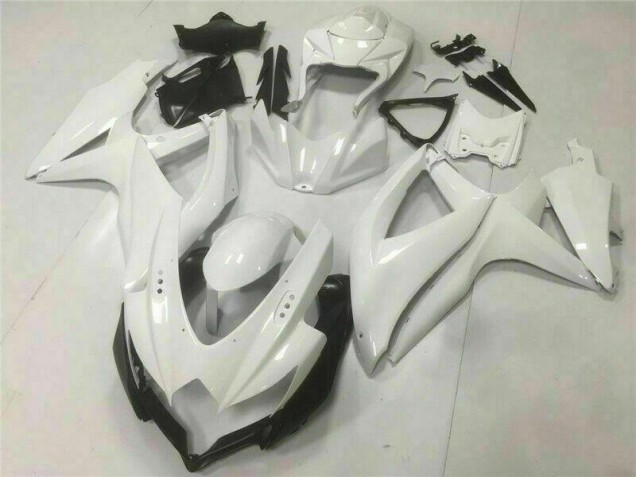 Suzuki GSXR 600 / 750 K8 08-10 Vollverkleidung - Weiß Suzuki GSXR 600 / 750 K8 08-10 Vollverkleidung - Weiß