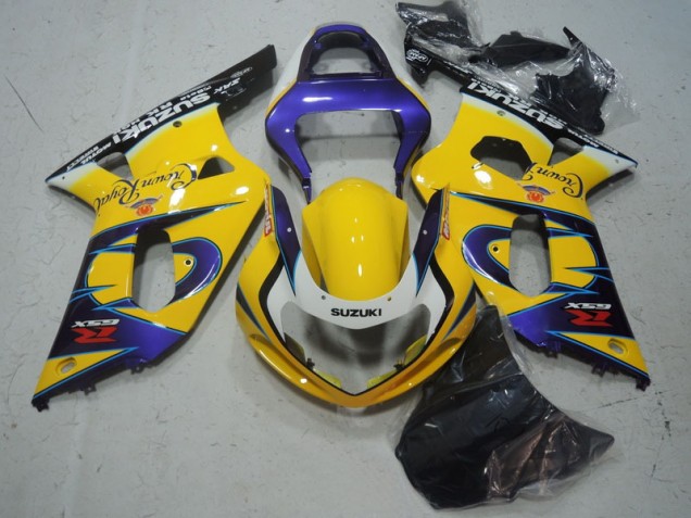 Suzuki GSXR 600 K1 K2 K3 01-03 Verkleidungen - Gelb Lila Suzuki GSXR 600 K1 K2 K3 01-03 Verkleidungen - Gelb Lila