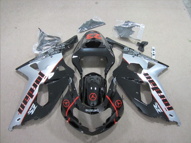Suzuki GSXR 600 K1 K2 K3 01-03 Verkleidungen - Schwarz Rot 23 Suzuki GSXR 600 K1 K2 K3 01-03 Verkleidungen - Schwarz Rot 23