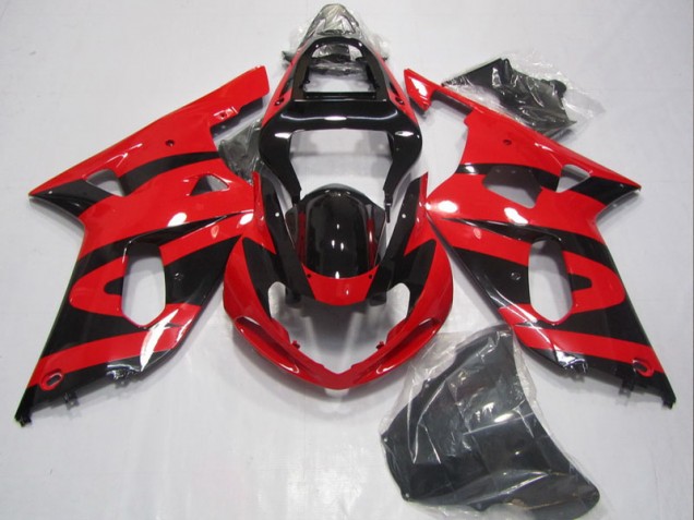 Suzuki GSXR 600 K1 K2 K3 01-03 Verkleidungen - Schwarz Rot