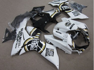 Suzuki GSXR 600 K11 11-24 Verkleidung - Weiß Lucky Strike Schwarz Motul