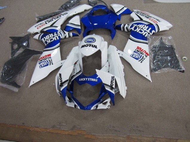 Suzuki GSXR 600 K11 11-24 Verkleidungen - Blau Weiß Lucky Strike Motul