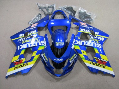 Suzuki GSXR 600 K4 04-05 Verkleidungen - Blau Telefumia Movistar
