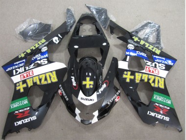 Suzuki GSXR 600 K4 04-05 Verkleidungen - Schwarz Gelb Rizla