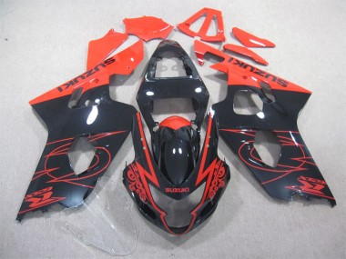 Suzuki GSXR 600 K4 04-05 Verkleidungen - Schwarz Rot