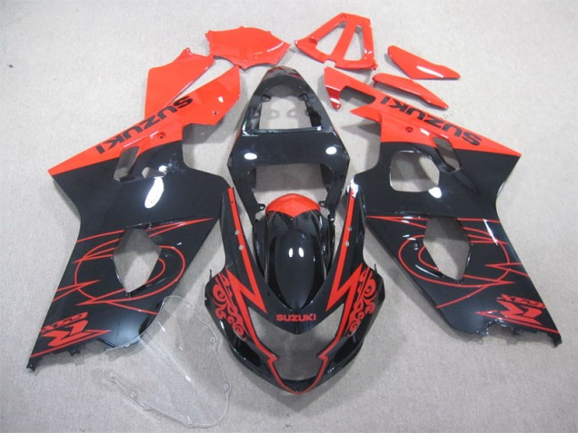Suzuki GSXR 600 K4 04-05 Verkleidungen - Schwarz Rot Suzuki GSXR 600 K4 04-05 Verkleidungen - Schwarz Rot