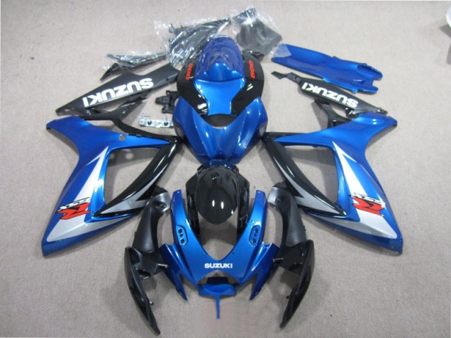 Suzuki GSXR 600 K6 06-07 Verkleidungen - Blau Schwarz Weiß Suzuki GSXR 600 K6 06-07 Verkleidungen - Blau Schwarz Weiß