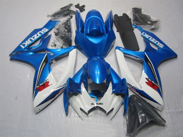Suzuki GSXR 600 K6 06-07 Verkleidungen & Plastik - Blau Weiß Suzuki GSXR 600 K6 06-07 Verkleidungen & Plastik - Blau Weiß