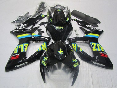 Suzuki GSXR 600 K6 06-07 Verkleidungen - Schwarz Gelb Rizla