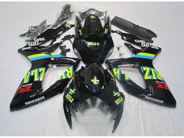 Suzuki GSXR 600 K6 06-07 Verkleidungen - Schwarz Gelb Rizla Suzuki GSXR 600 K6 06-07 Verkleidungen - Schwarz Gelb Rizla