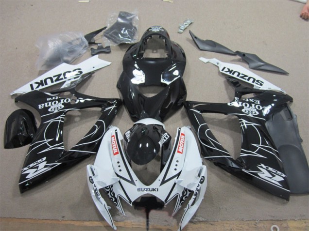 Suzuki GSXR 600 K6 06-07 Verkleidungen - Schwarz Weiß Corona Extra Motul Suzuki GSXR 600 K6 06-07 Verkleidungen - Schwarz Weiß Corona Extra Motul