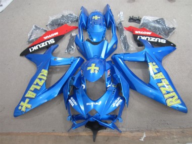 Suzuki GSXR 600 K8 08-10 Verkleidungen - Blau Gelb Rizla Weiß Motul