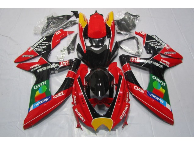 Suzuki GSXR 600 K8 08-10 Verkleidungen - Rot Schwarz Jomo Suzuki GSXR 600 K8 08-10 Verkleidungen - Rot Schwarz Jomo