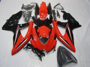 Suzuki GSXR 600 K8 08-10 Verkleidungen - Rot Schwarz