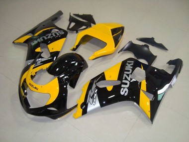 Suzuki GSXR 750 K1 K2 K3 01-03 Verkleidungen - Gelb Schwarz