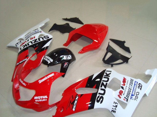 Suzuki GSXR 750 K1 K2 K3 01-03 Verkleidungen - Rot Weiß Motul Suzuki GSXR 750 K1 K2 K3 01-03 Verkleidungen - Rot Weiß Motul