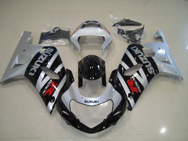 Suzuki GSXR 750 K1 K2 K3 01-03 Verkleidungen - Schwarz Silber Suzuki GSXR 750 K1 K2 K3 01-03 Verkleidungen - Schwarz Silber