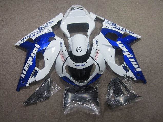 Suzuki GSXR 750 K1 K2 K3 01-03 Verkleidungen - Weiß Blau Motul Suzuki GSXR 750 K1 K2 K3 01-03 Verkleidungen - Weiß Blau Motul