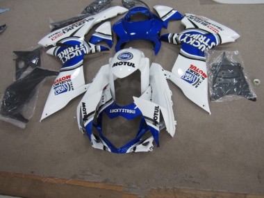 Suzuki GSXR 750 K11 11-24 Verkleidungen - Weiß Lucky Strike Motul