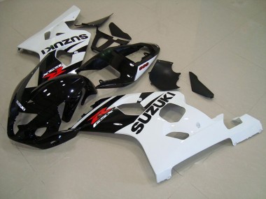 Suzuki GSXR 750 K4 04-05 Verkleidung - Schwarz Weiß