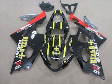 Suzuki GSXR 750 K4 04-05 Verkleidungen - Schwarz Gelb Rizla