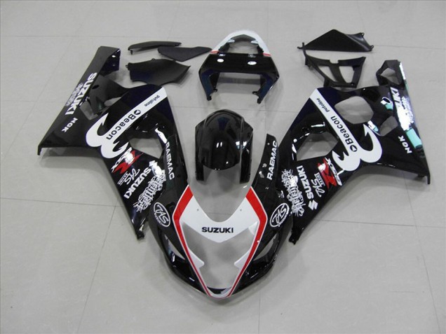 Suzuki GSXR 750 K4 04-05 Verkleidungen - Schwarz Rot Beacon