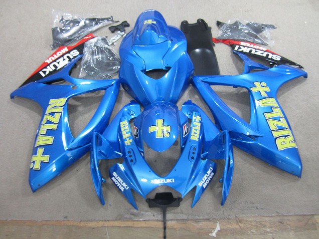 Suzuki GSXR 750 K6 06-07 Verkleidung - Blau Gelb Rizla