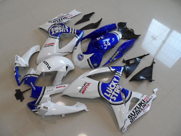 Suzuki GSXR 750 K6 06-07 Verkleidungen - Blau Weiß Lucky Strike Motul 34