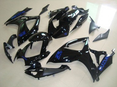 Suzuki GSXR 750 K6 06-07 Verkleidungen - Schwarz Blau Aufkleber