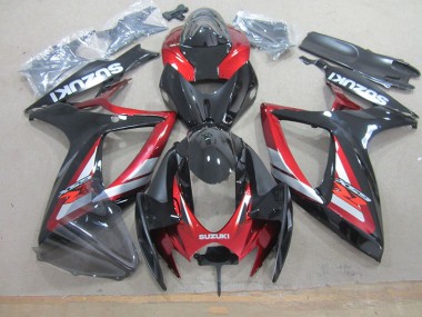 Suzuki GSXR 750 K6 06-07 Verkleidungen - Schwarz Rot