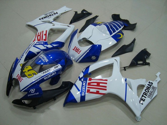 Suzuki GSXR 750 K6 06-07 Verkleidungen - Weiß Blau Fiat 46