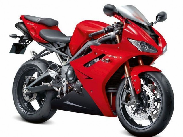 Triumph Daytona 675 Triple 06-08 Verkleidungen - Rot Schwarz