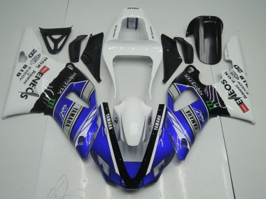 Yamaha R1 00-01 Verkleidungen - Blau Weiß ENEOS Monster